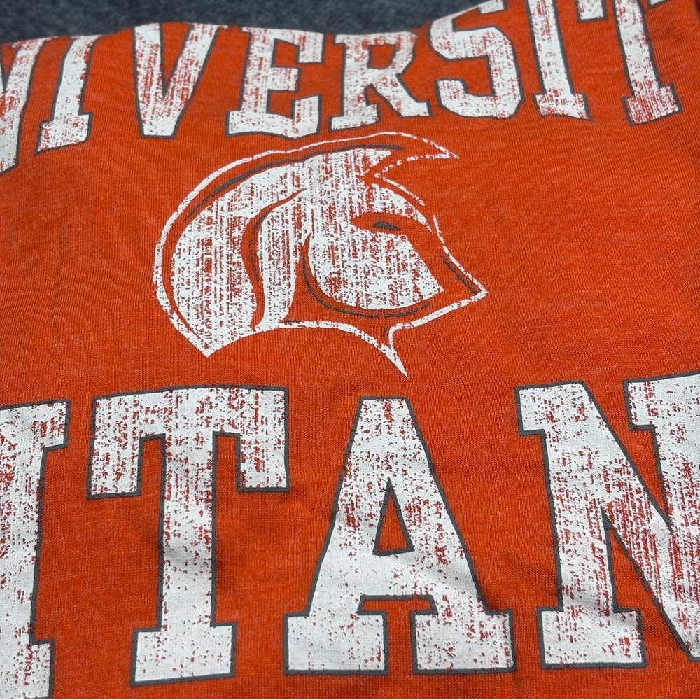 University Titans Bright Orange Long Sleeve Hooded Tee - Picture 10 of 12